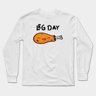 Leg Day Fitness Turkey Thanksgiving Long Sleeve T-Shirt